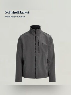Polo by Ralph Lauren Charcoal Gray Softshell Jacket - NWOT